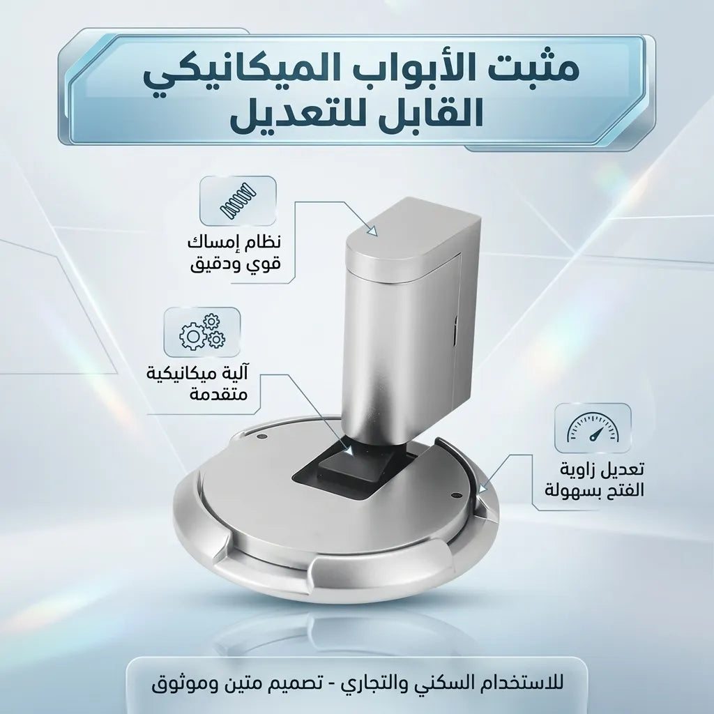 مثبت الأبواب الميكانيكي القابل للتعديل