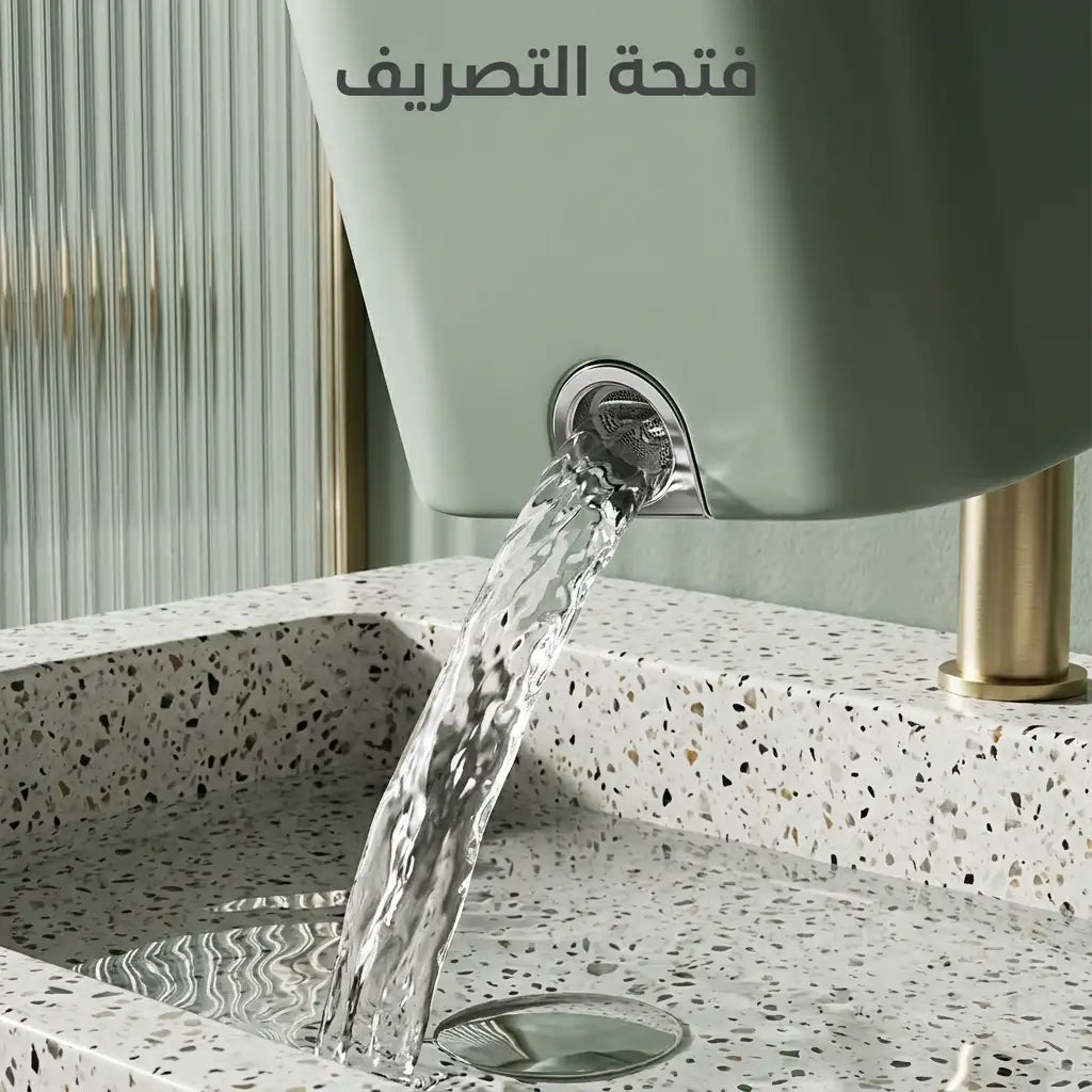 ممسحة مسطحة مع (7 مناشف هدية) ودلو مزدوج