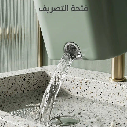 ممسحة مسطحة مع (7 مناشف هدية) ودلو مزدوج